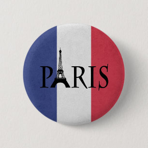 Badge Rond 5 Cm Paris