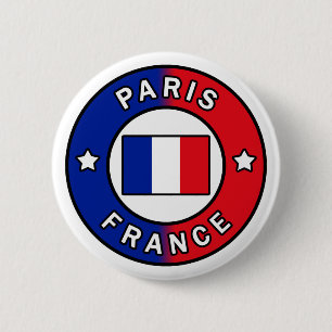 Badge Rond 5 Cm Paris France