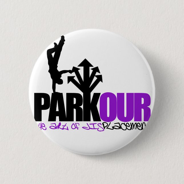 Badge Rond 5 Cm Parkour (Devant)