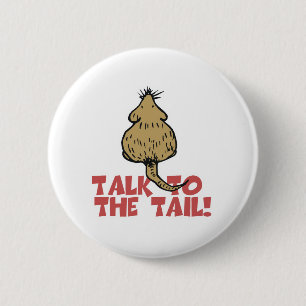 Badge Rond 5 Cm Parle au Rat de la Queue