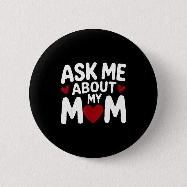 Badge Rond 5 Cm Parle-moi de ma mère  (Devant)