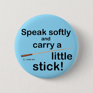 Badge Rond 5 Cm Parler doucement
