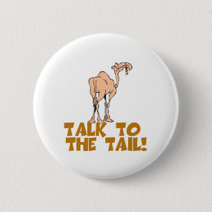 Badge Rond 5 Cm Parlez au Tail Camel
