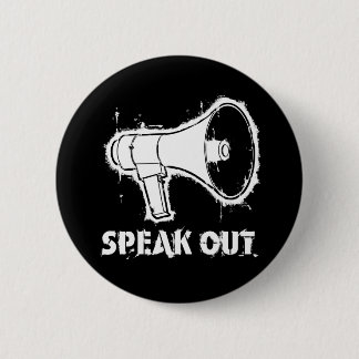 Badge Rond 5 Cm Parlez le bouton