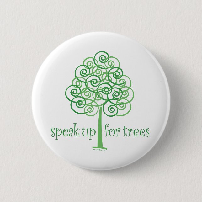 Badge Rond 5 Cm Parlez pour les arbres - Hugger (Devant)
