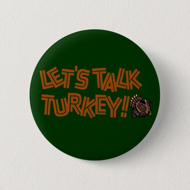 Badge Rond 5 Cm Parlons de la Turquie (Devant)