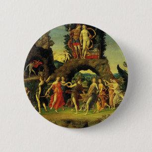 Badge Rond 5 Cm Parnasse, Mars et Vénus d'Andrea Mantegna
