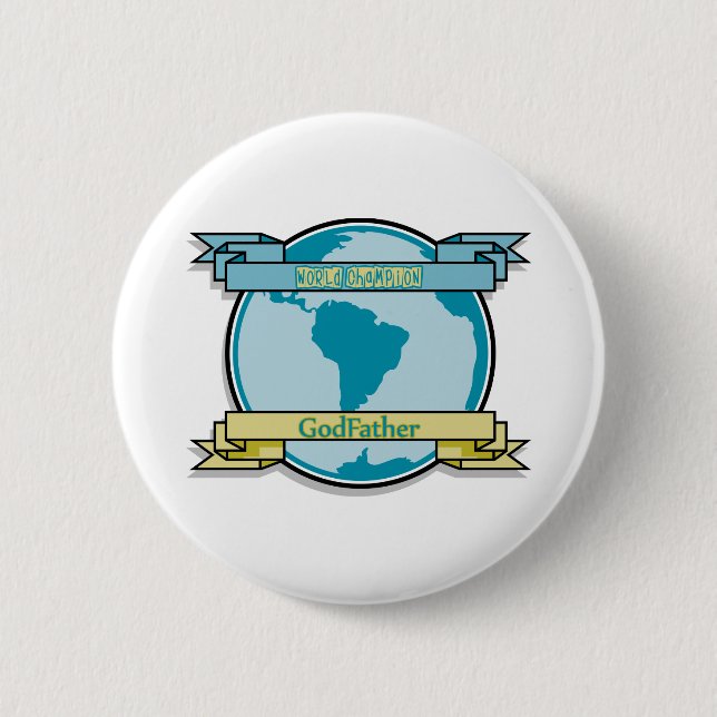 Badge Rond 5 Cm Parrain de champion du monde (Devant)