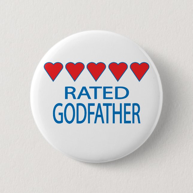 Badge Rond 5 Cm Parrain des cinq coeurs (Devant)
