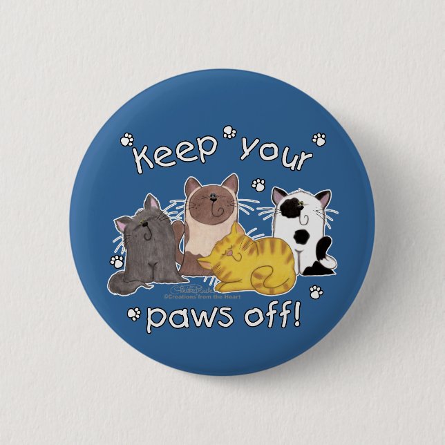 Badge Rond 5 Cm Pars ! (Chat) (Devant)