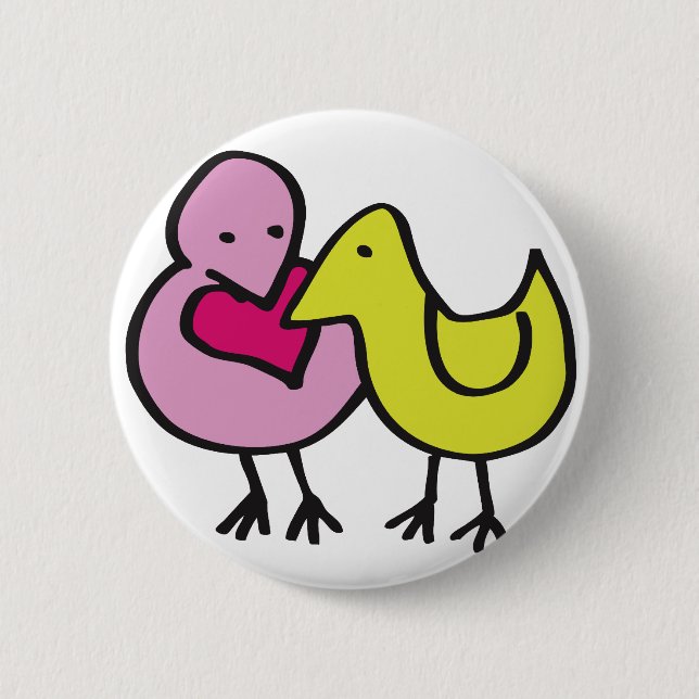 Badge Rond 5 Cm Partager l'amour ensemble (Devant)