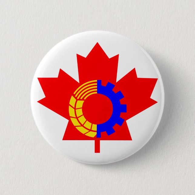 Badge Rond 5 Cm Parti communiste du Canada (Devant)