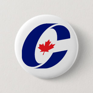 Badge Rond 5 Cm Parti conservateur du Canada
