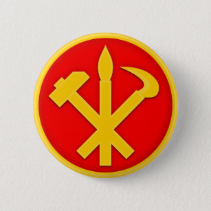 Badge Rond 5 Cm Parti des Travailleurs de WPK d'emblème de la