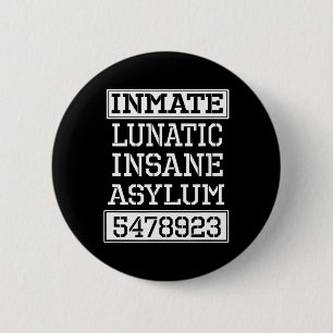 Badge Rond 5 Cm Parti d'Halloween de la défunte détenue