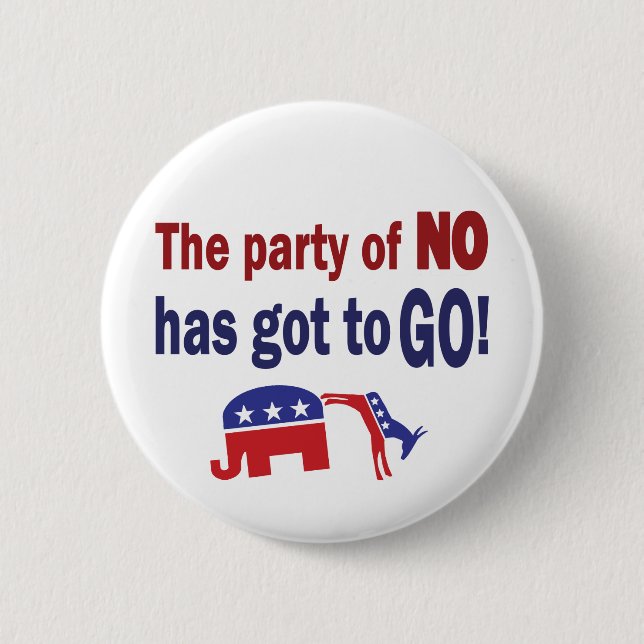 Badge Rond 5 Cm Parti du Non (Devant)