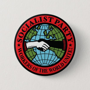 Badge Rond 5 Cm Parti Socialiste Etats-Unis