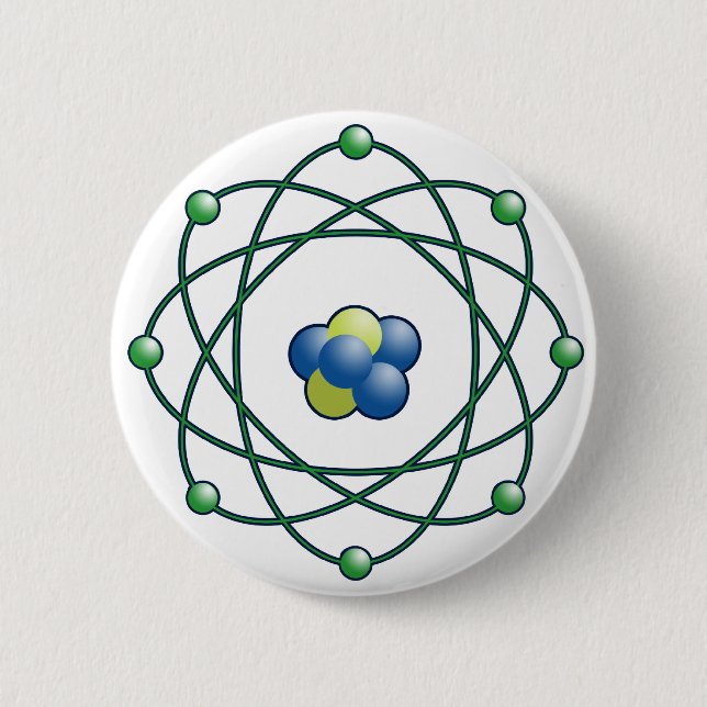 Badge Rond 5 Cm Particules atomiques (Devant)