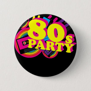 Badge Rond 5 Cm partie 80s