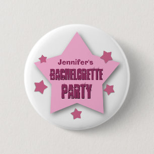 Badge Rond 5 Cm PARTIE de BACHELORETTE avec la grunge faite sur