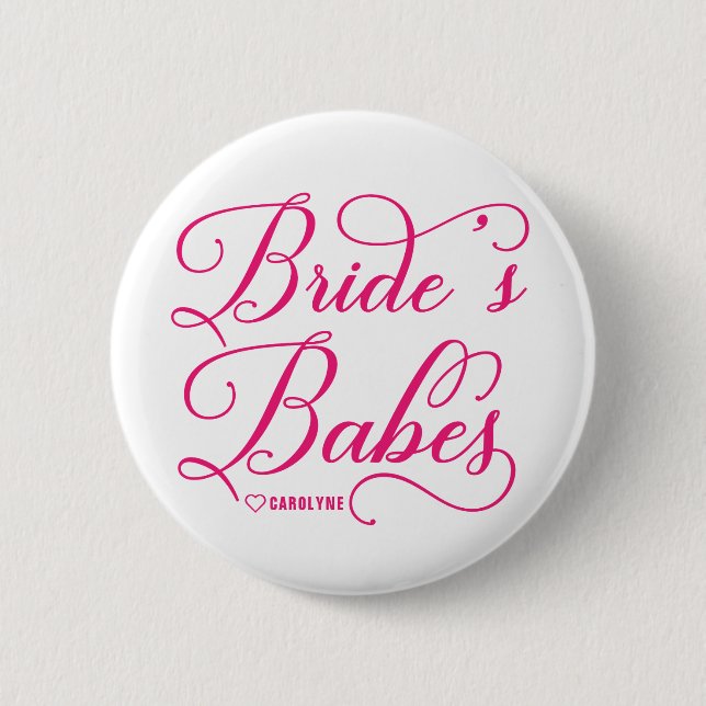 Badge Rond 5 Cm Partie de Bachelorette des bébés de la jeune (Devant)