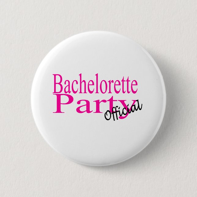 Badge Rond 5 Cm Partie de Bachelorette (fonctionnaire) (Devant)