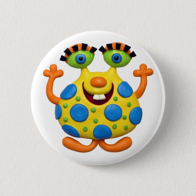 Badge Rond 5 Cm Partie de monstre (Devant)