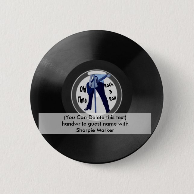 Badge Rond 5 Cm Partie de petit pain de la roche n de faveurs (Devant)