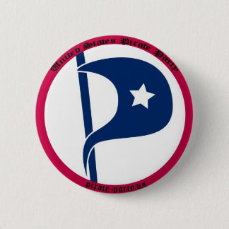 Badge Rond 5 Cm Partie de pirate des USA