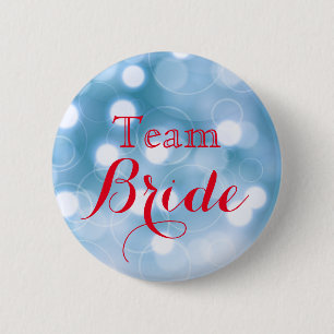 Badge Rond 5 Cm Parties scintillant d'or Faux Foil Mariage Équipe 