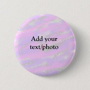 Badge Rond 5 Cm Parties scintillant pastel simple coloré ajouter v