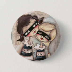 Badge Rond 5 Cm Partners - dedans - le crime - bouton