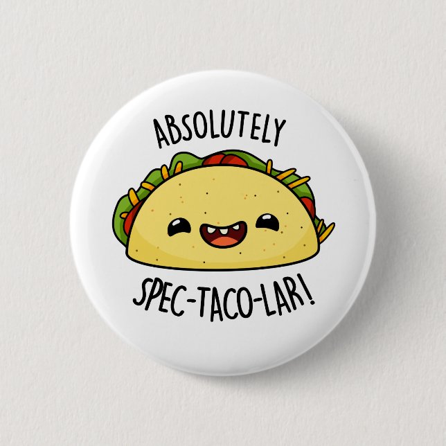 Badge Rond 5 Cm Parun Taco Funny Spec-Taco-Lar (Devant)