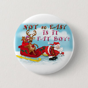 Badge Rond 5 Cm Pas aussi facile est il gros garçon