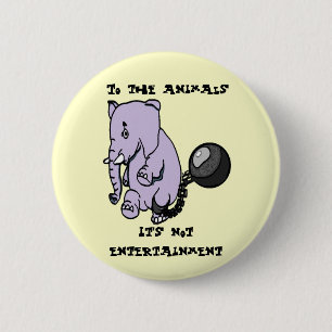 Badge Rond 5 Cm Pas bouton de divertissement