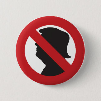 Badge Rond 5 Cm Pas de bouton MAGA/anti-Trump