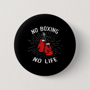 Badge Rond 5 Cm Pas de boxe Pas de Life Punch Gants de boxe Arts m