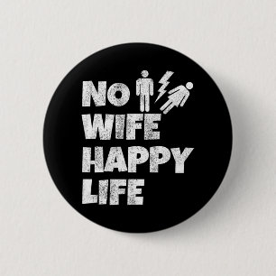 Badge Rond 5 Cm Pas de femme Vie heureuse Épouses Mariée Marié Mar