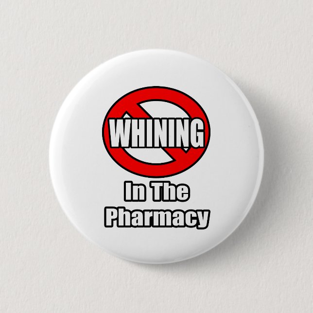 Badge Rond 5 Cm Pas De Gaffes Dans La Pharmacie (Devant)