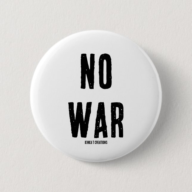 BADGE ROND 5 CM PAS DE GUERRE (Devant)