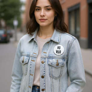 BADGE ROND 5 CM PAS DE GUERRE