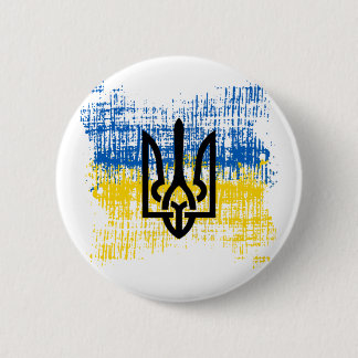 Badge Rond 5 Cm Pas de guerre en Ukraine - Soutenez l'Ukraine Café