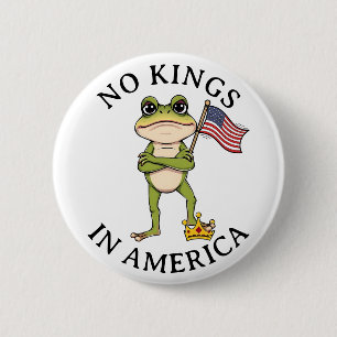 Badge Rond 5 Cm Pas de rois en Amérique Anti-Trump Protestation