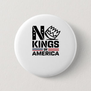 Badge Rond 5 Cm Pas de rois en Amérique Bébé Style Créatif