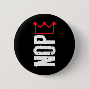 Badge Rond 5 Cm Pas De Rois En Amérique Chemise Non Pas De Chemise