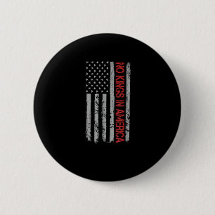 Badge Rond 5 Cm Pas de rois en Amérique Drapeau américain Style Ré