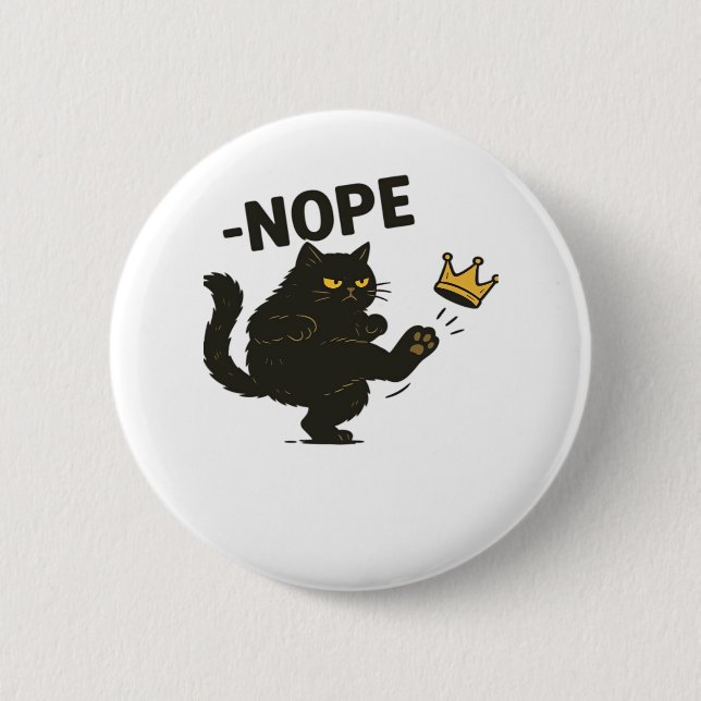 Badge Rond 5 Cm Pas de rois en Amérique Essential Cool Unique (Devant)
