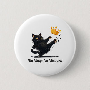 Badge Rond 5 Cm Pas De Rois En Amérique Nous Peuples Politiques Po