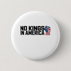 Badge Rond 5 Cm Pas de rois en Amérique USA Graphique vintage