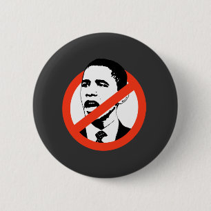 Badge Rond 5 Cm Pas de T-shirts Obama/Anti-Obama